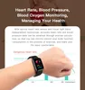 Smart Watch Sport Presión arterial Velocidad cardíaca Mensaje de sueño Recordación de 116 Pulseras