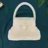 Bolsas de noite Pérola Pearl estilo vintage tricotado à mão Designer de bolsas de miçanga da indústria Mulheres 2022ENENING ETABELENING