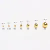 14K Altın Kaplamalı Renk Tutma Boncukları Şanslı Aralayıcı Metal Boncuklar Küçük Altın Parlak Katı Diy Süsleme El yapımı Aksesuarlar Dağınık