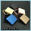 7*9*3Cm Kraft Paper Box Ring Earrings Jewelry Pack Boxes Small Gift Wedding Party Candy Packaging Drop Delivery 2021 Packing Office School