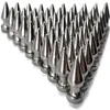 TSunshine Bileşenleri 12mm Gümüş Renk Alaşım Metal Ağaç Punk Çiviler ve Saplamalar DIY deri-zanaat takı MA188J için Metalik Vidalı Geri