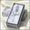 Party Favor Event Supplies Festive Home Garden Fashion Crystal Rose Favors With Colorf Box Baby Shower Souvenir Ornaments For Guest Romant