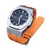 Uhrenarmbänder für GMAS2100, Metalllünette, kundenspezifisch, kürzeres Fluorkautschuk-Armband, Edelstahl-Ersatz, kleinstes GMA-S2100-Zubehör, Hele2