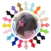 Children's jewelry 20 colors handmade cute bow ribbon bag hairpin