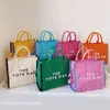 Marc Design Women's The Tote Bag spersonalizowany kreatywne płótno torebki damskie wszechstronne torby na dużą pojemność przenośna torba na bicie 220803