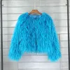 خريف شتاء 2021 Faux Faux Fur Coat Women Curly Curly Fare Fur Jacket Coats Streetwear Ladies Shicay Warm Warm Overwear T220810