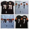 NCAA NCAA VINTAGE 75º Retro College Football Jerseys Costura Black White Jersey 001