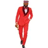 Przystojny wytłoczanie Tuxedos Szal Groomsmen Man Suit Mens WeddingPromdinner Suits Orvegroom Pants Tie B183