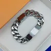 Designer Silver Bracelet Men Chain Bracelets Women Luxury Jewelry Gold Pearls Couple Gift Jewelry Pulsera De Hombre