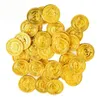 100pcs Pirates Gold Coins Games Treasure Monety Party Monety Monety Prop dzieci