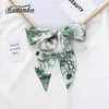 Scarves Designer 26 Initial Letter Printed Long Skinny Purse Bag Scarf Silk Bandana Women Small Hair Tie Scarfs For Ladies Scarves