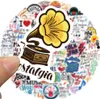 50pcs-pack Inspirational Love Music Graffiti Colorful Stickers Vinyl Sticker Waterproof Laptops Car Scrapbooking Guitar Box Skateboard JDM Bagage Decal