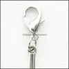 Charms Bijoux Résultats Composants 100 Pcs / Lot Tibétain Sier Croix Pendentifs Fermoir Homard Dangle Pour Faire Diy Bracelet Collier 1105 Q2 Dr