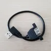 90-Grad-Linkswinkel-Panel-Montage-USB-Buchse mit Schraube auf USB 2.0 A-Stecker-Datenkabel, 30 cm