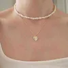 Ashiqi Natural Freshwater Pearl Choker Halsband Barock smycken för kvinnor Bröllop 925 Silverlås grossist 2022 Trend