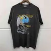 rhude t 셔츠 세탁 Do Old Eagle Top Tees 남자 여자 고품질 캐주얼 스트리트웨어 티셔츠 233N