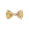 Sweet Floral Bowknot Hairpins Cute Girls Handmade Bow Baby Hair Clips Cotton Boutique Barrettes Kids Hair Accessories