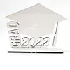 Sublimering Blank 2022 Graduation Fotoram Värmeöverföring Bilder Album Trä Skrivbord Dekoration DIY Graduation Gift