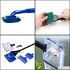 Reinigingsgereedschap Aquaria Aquariums Vis Pet Leveringen Home Garden Aquarium Tank Volledig Set Net Gravel Rake Algen Schraper Fork Sponge Brush GL Gl