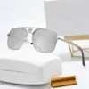 Klasyczne designerskie okulary przeciwsłoneczne męskie modne damskie tarcza okulary przeciwsłoneczne podróżne okulary przeciwodblaskowe 5 kolorów wysokiej jakości