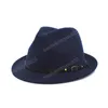 Heren voelden Fedora hoed unisex kerk bowler Homburg Jazz Hat mode stijlvolle trilby sombrero hoeden