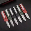 3 färger Mini Combat Dinosaur Pocket Folding Knife 9Cr18Mov Blad Dual Action Tactical Hunting Fishing EDC Survival Tool Xmas Gift Knives A3830