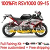 Fantas de injeção para Aprilia RSV4 RSV-1000 RSV 1000 R RSV1000R 161NO.40 RSV1000 R RR 09 10 11 12 13 14 15 RSV1000RR 2009 2010 2012 2012 2013 2014 2015 Body Glossy Red Glossy