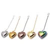 Stainless Steel Tea Infuser Ball Tools Heart-shaped Loose Leaf Tea Strainer Filters Spice Diffuser Herb Steeper KDJK2204
