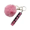 Cute Debit Credit Card Grabber Key Rings for Women Long Nails ATM Bank Cards Puller with Pom Pom Keychain Wholesale Price