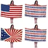 Microfiber Beach Handdoek Amerikaanse vlag Badhanddoeken Digitale Printing Zonnebrand Soft Absorberende Verschillende Patronen GWA13080
