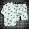 Abbigliamento da spiaggia per uomo Set da 2 pezzi Camicia hawaiana e pantaloncini ad asciugatura rapida Abbigliamento moda Stampa Abiti casual Estate 220621