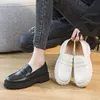 Chaussures habillées Miaoguan 2022 printemps à semelles épaisses Style collège décontracté en cuir véritable mode femme britannique filles mocassins chaussures robe