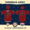 Glamitness Kansas City Monarchs Jersey Throwback 5 Jackie Robinson Negro League 100 ٪ Titched Custom Baseball Trougeys أي رقم رقم جودة جيدة