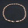 Link bransoletki łańcuch 3 styl mężczyźni kobiety 585 Rose kolorowe wzorzyste bransoletka homar blokada biżuterii Raym22