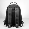 Rucksack echte Leder -Business -Taschen Handelsbacktag England Style Tasche für Handelsbeutel