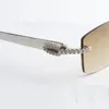 Lunettes de soleil de Buffs de diamants moyens 3524012 avec bâtons de cornes hybrides et objectif 56 mm