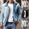 New Men Men Jackets de couro Faux Fleece forrado de inverno parka depurro térmico sobretudo de peles l220801