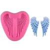 Siliconen Keuken Bakken Mallen DIY Cake 1 Paar Angel Wings Shape Freeze Tools Cupcake Topper Fondant Sugar Craft Candy Chocolate Mallen SN6480