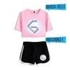 Women's Tracksuits Summer Women's Sets GeorgeNotFound Merch Short Sleeve Crop Top Shorts Sweat Suits Women Tracksuit Two Piece Outfits S