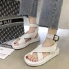 Sondr ins Womens Sandals夏のソリッドカラー快適な女性ビーチシューズ女性のための分厚いサンダルnonslip Shoe 220523