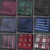 Mannen binden Cravat set mode bruiloftsbanden voor hanky stropdus gestreepte Gravata Jacquard Social Party Accessoires