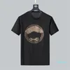 Herren-T-Shirts mit Buchstaben-Aufdruck, schwarz, Modedesigner, Sommer, hochwertiges Top, kurzärmelig, Nr. 28