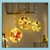 クリスマスデコレーションフェスティブパーティー用品ホームガーデンスターライト雰囲気の雰囲気の窓飾り室装飾DH2TG
