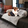 Large Round Comfortable Plush Kennel Plush Blanket Dualuse One Pet Kennel Dog Sofa Bed Pet Supplies Washable Soft Warm Nest Bed 220523