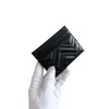 Posiadacz karty projektantów dla kobiet woreczka główna pikowana luksusowa krótkie mini karty kredytowe uchwyty na skórę Wysokiej jakości portfel Portfel Porthe Pocket Clutch