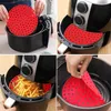 Silicone Air Fryer Liner Non-Stick Steamer Pad Baking Inner Liner Cooking Mat Kitchen Utensils Accessories Eco-friendly Cookware W1