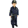 Bazzery Deluxe Police Officer Come and Role Play Kit Boys Halloween Carnival Party Performance Fancy Dress Uniform Outfit L220715
