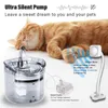 Downypaws transparent fontän för katter med kran Automatisk sällskapsdjur Kattvattenfiltermatare Hunddrinkar Motion Sensor Dispenser 220323