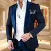 Abiti da uomo Blazer Abiti da uomo di lusso da sposa Rosa 3 pezzi Sposo personalizzato Su 220823