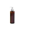 150ml Flat Shoulder Plastic Refillable Bottle Black White Clear Press Lotion Pump Portable Cosmetic Packaging Empty Shampoo Shower Gel Container